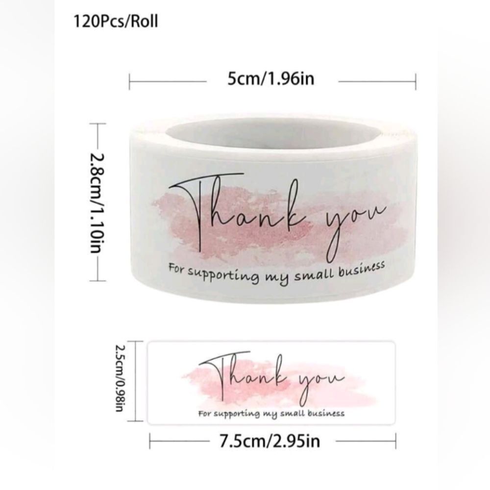 120ct Thank You Stickers for Packages 📦 - Picture 3 of 4